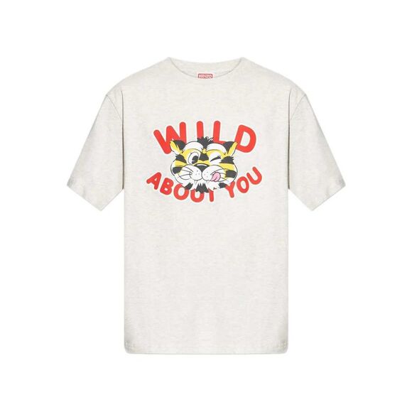 Kenzo Men Wild Tiger Print T-Shirt